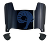 Rhode Island Rams Mini Football Helmet Visor Shield w/ Clips - PICK VISOR & LOGO COLOR
