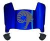 Rhode Island Rams Mini Football Helmet Visor Shield w/ Clips - PICK VISOR & LOGO COLOR