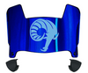 Rhode Island Rams Mini Football Helmet Visor Shield w/ Clips - PICK VISOR & LOGO COLOR