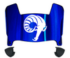 Rhode Island Rams Mini Football Helmet Visor Shield w/ Clips - PICK VISOR & LOGO COLOR