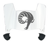 Rhode Island Rams Mini Football Helmet Visor Shield w/ Clips - PICK VISOR & LOGO COLOR