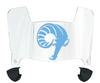 Rhode Island Rams Mini Football Helmet Visor Shield w/ Clips - PICK VISOR & LOGO COLOR