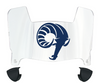 Rhode Island Rams Mini Football Helmet Visor Shield w/ Clips - PICK VISOR & LOGO COLOR