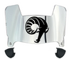Rhode Island Rams Mini Football Helmet Visor Shield w/ Clips - PICK VISOR & LOGO COLOR