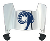 Rhode Island Rams Mini Football Helmet Visor Shield w/ Clips - PICK VISOR & LOGO COLOR