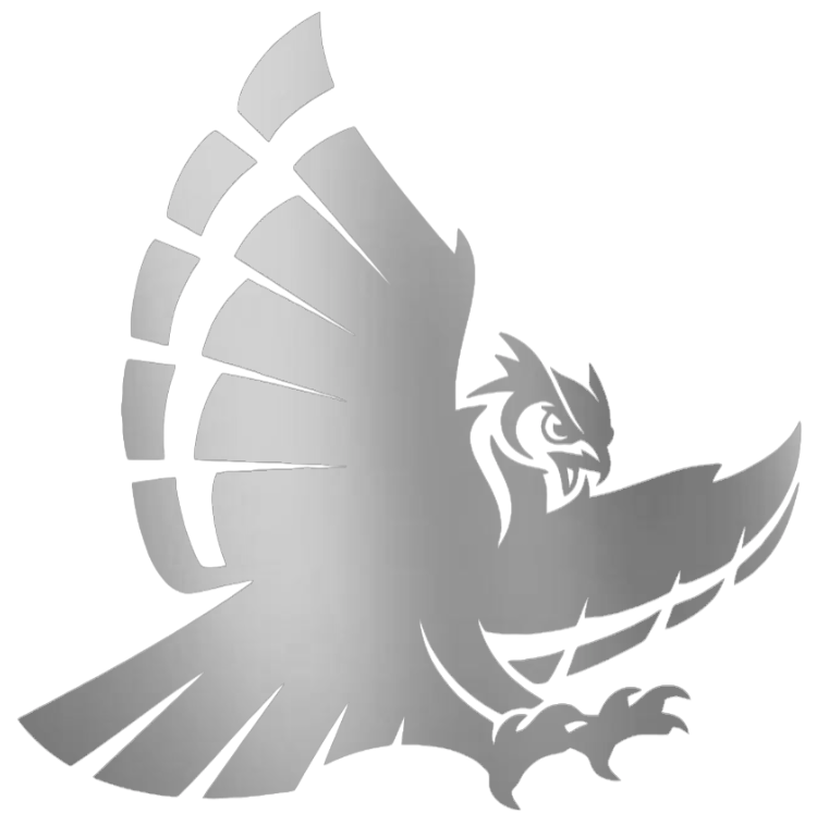 Rice Owls SILVER CHROME MIRROR Alternate Logo Premium DieCut Vinyl Decal PICK SIZE