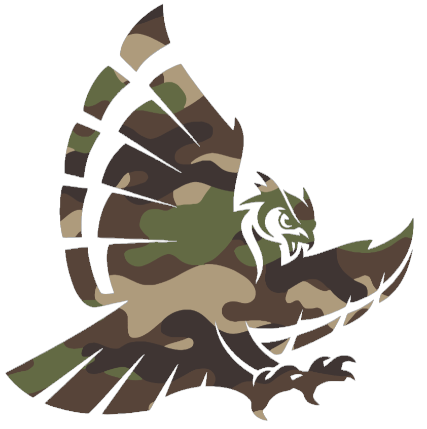 Rice Owls Woodland Camo Camouflage Alternate Logo Premium DieCut Vinyl Decal PICK SIZE