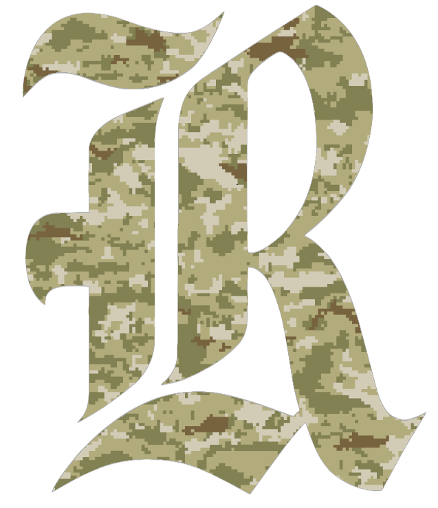 Rice Owls Team Logo Salute to Service Camouflage Camo Vinyl Decal PICK SIZE