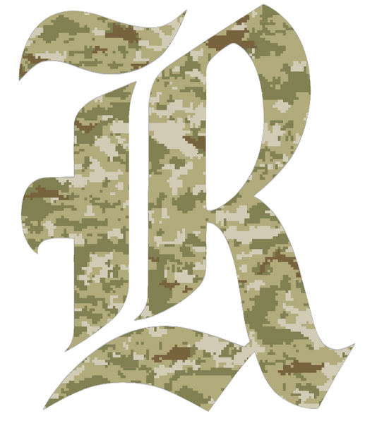 Rice Owls Team Logo Salute to Service Camouflage Camo Vinyl Decal PICK SIZE