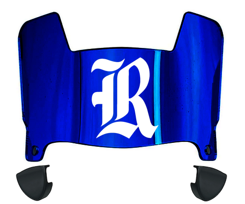 Rice Owls Mini Football Helmet Visor Shield w/ Clips - PICK VISOR & LOGO COLOR