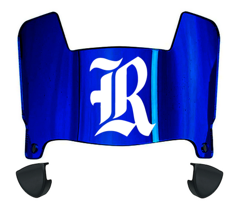 Rice Owls Mini Football Helmet Visor Shield w/ Clips - PICK VISOR & LOGO COLOR