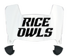 Rice Owls Mini Football Helmet Visor Shield w/ Clips - PICK VISOR & LOGO COLOR