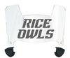 Rice Owls Mini Football Helmet Visor Shield w/ Clips - PICK VISOR & LOGO COLOR