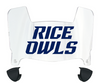 Rice Owls Mini Football Helmet Visor Shield w/ Clips - PICK VISOR & LOGO COLOR