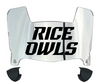 Rice Owls Mini Football Helmet Visor Shield w/ Clips - PICK VISOR & LOGO COLOR