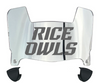 Rice Owls Mini Football Helmet Visor Shield w/ Clips - PICK VISOR & LOGO COLOR