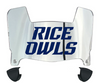 Rice Owls Mini Football Helmet Visor Shield w/ Clips - PICK VISOR & LOGO COLOR