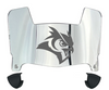 Rice Owls Mini Football Helmet Visor Shield w/ Clips - PICK VISOR & LOGO COLOR