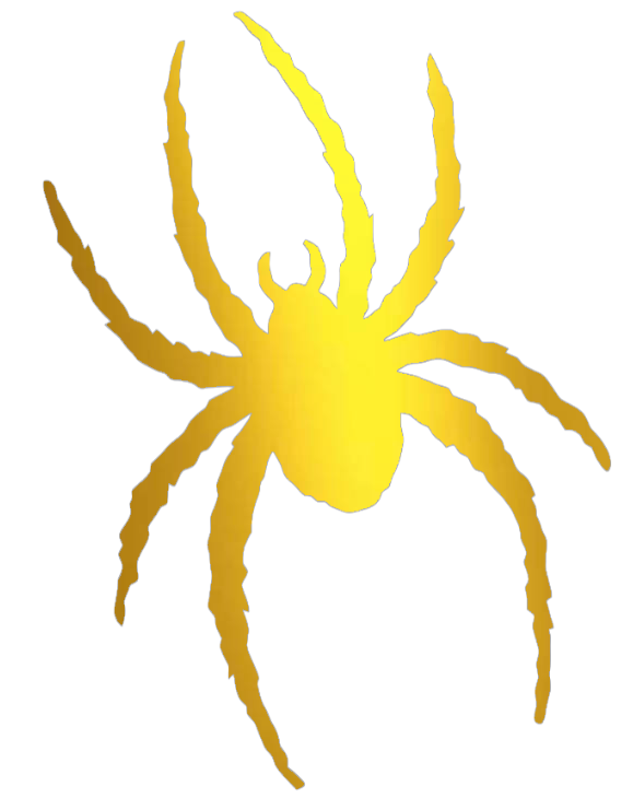 Richmond Spiders GOLD CHROME MIRROR Team Logo Premium DieCut Vinyl Decal PICK SIZE