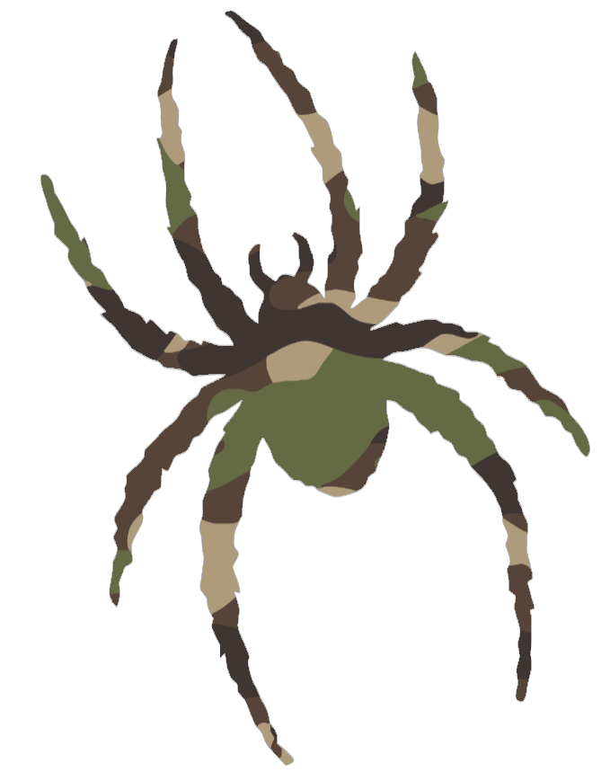 Richmond Spiders Woodland Camo Camouflage Team Logo Premium DieCut Vinyl Decal PICK SIZE