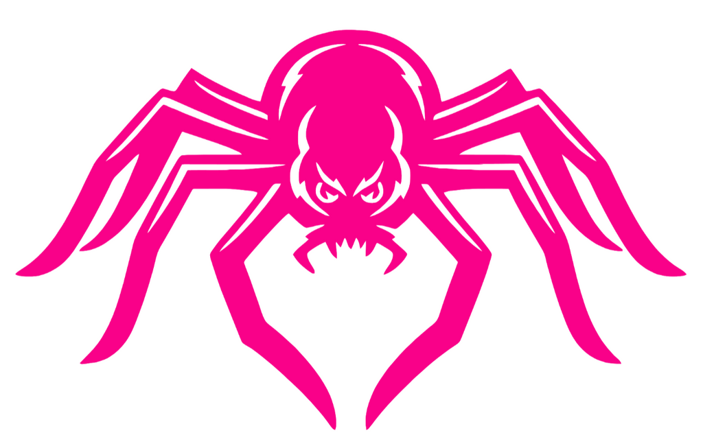 Richmond Spiders Hot Pink Retro Throwback Logo Premium DieCut Vinyl Decal PICK SIZE