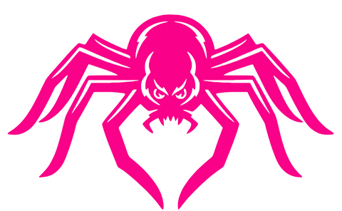 Richmond Spiders Hot Pink Retro Throwback Logo Premium DieCut Vinyl Decal PICK SIZE