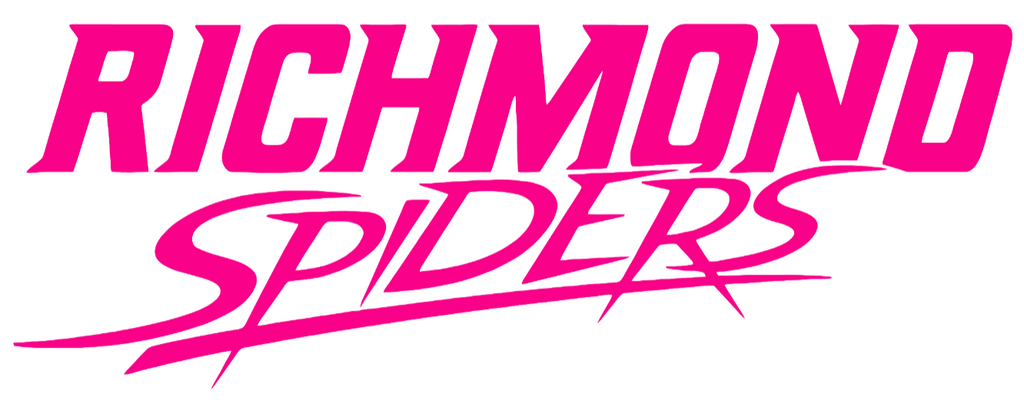 Richmond Spiders Hot Pink Retro Team Name Logo Premium DieCut Vinyl Decal PICK SIZE