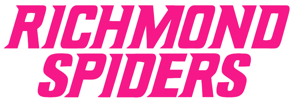 Richmond Spiders Hot Pink Team Name Logo Premium DieCut Vinyl Decal PICK SIZE