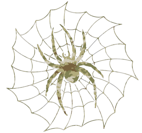Richmond Spiders Spider Web Logo Salute to Service Camouflage Camo Vinyl Decal PICK SIZE