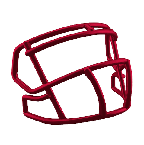 Dark Red Custom Riddell Speed Mini Football Helmet Facemask