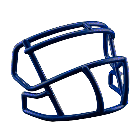 Navy Blue Custom Riddell Speed Mini Football Helmet Facemask