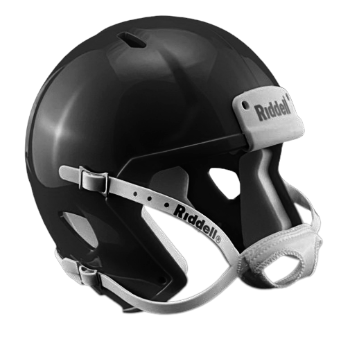 Black Custom Riddell Speed Mini Football Helmet Blank Shell