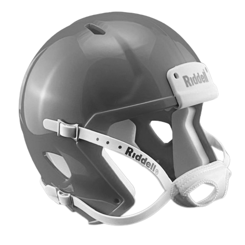 Dark Gray Custom Riddell Speed Mini Football Helmet Blank Shell