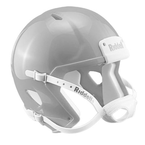 Light Gray Custom Riddell Speed Mini Football Helmet Blank Shell