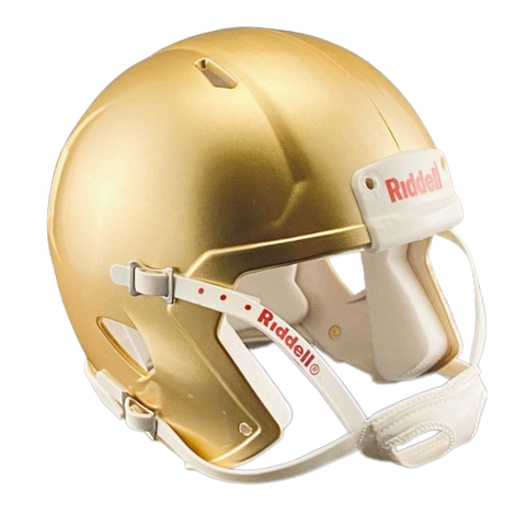Metallic Gold Custom Riddell Speed Mini Football Helmet Blank Shell