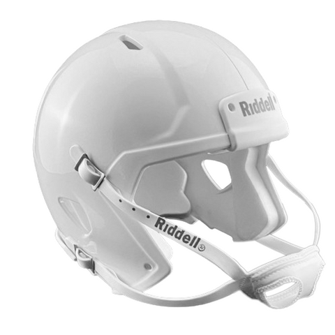 White Custom Riddell Speed Mini Football Helmet Blank Shell