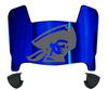 Robert Morris Colonials Mini Football Helmet Visor Shield w/ Clips - PICK VISOR & LOGO COLOR