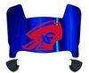 Robert Morris Colonials Mini Football Helmet Visor Shield w/ Clips - PICK VISOR & LOGO COLOR