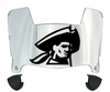 Robert Morris Colonials Mini Football Helmet Visor Shield w/ Clips - PICK VISOR & LOGO COLOR