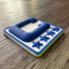 Royal Blue 3D Football Helmet Bumper Captain Patch Jersey C Style - Perfect for Adult & Youth Full Size Football Helmets