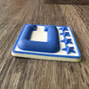 Royal Blue 3D Football Helmet Bumper Captain Patch Jersey C Style - Perfect for Adult & Youth Full Size Football Helmets