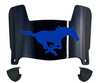 SMU Mustangs Mini Football Helmet Visor Shield w/ Clips - PICK VISOR & LOGO COLOR