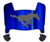 SMU Mustangs Mini Football Helmet Visor Shield w/ Clips - PICK VISOR & LOGO COLOR