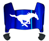SMU Mustangs Mini Football Helmet Visor Shield w/ Clips - PICK VISOR & LOGO COLOR