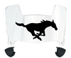 SMU Mustangs Mini Football Helmet Visor Shield w/ Clips - PICK VISOR & LOGO COLOR