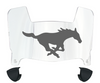 SMU Mustangs Mini Football Helmet Visor Shield w/ Clips - PICK VISOR & LOGO COLOR