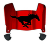 SMU Mustangs Mini Football Helmet Visor Shield w/ Clips - PICK VISOR & LOGO COLOR