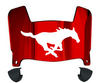 SMU Mustangs Mini Football Helmet Visor Shield w/ Clips - PICK VISOR & LOGO COLOR