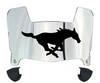 SMU Mustangs Mini Football Helmet Visor Shield w/ Clips - PICK VISOR & LOGO COLOR