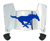 SMU Mustangs Mini Football Helmet Visor Shield w/ Clips - PICK VISOR & LOGO COLOR